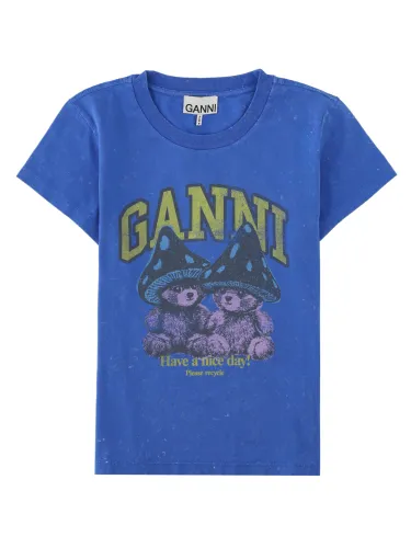 Ganni t-shirt con stampa - ganni - Modalova