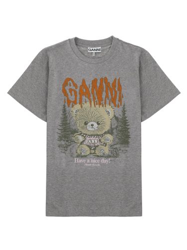 Ganni t-shirt con stampa - ganni - Modalova