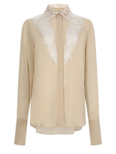 Fendi camicia in georgette di seta - fendi - Modalova