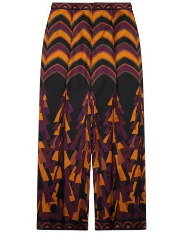Pantalone in seta stampa baiadera - pucci - Modalova