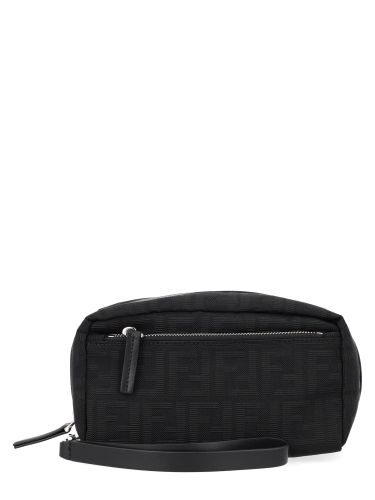 Beauty case con doppia zip small - fendi - Modalova