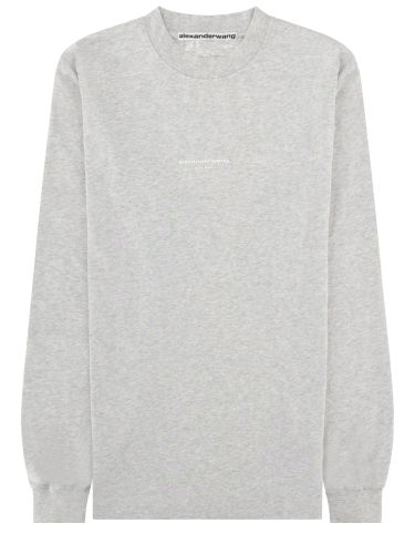T-shirt con logo a maniche lunghe - alexander wang - Modalova