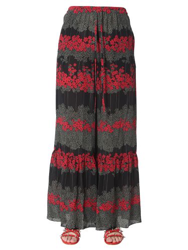 Dreaming peony print trousers - red valentino - Modalova