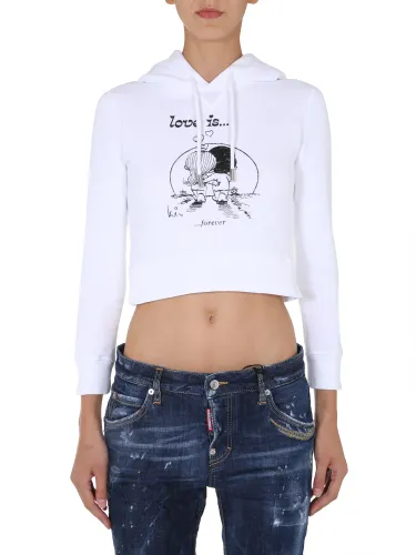 Dsquared2 cropped sweatshirt - dsquared2 - Modalova