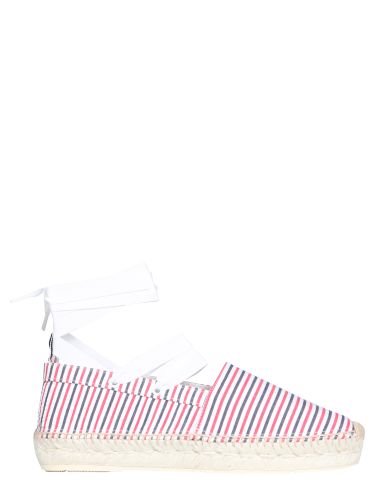 Seersucker cotton espadrilles - thom browne - Modalova