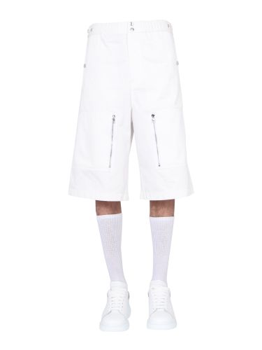 Japanese gabardine shorts - alexander mcqueen - Modalova