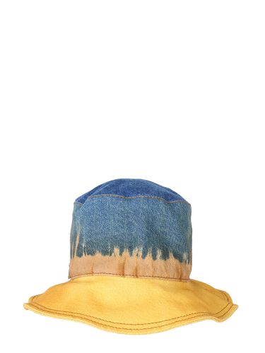 Bucket hat with tie dye print - alberta ferretti - Modalova