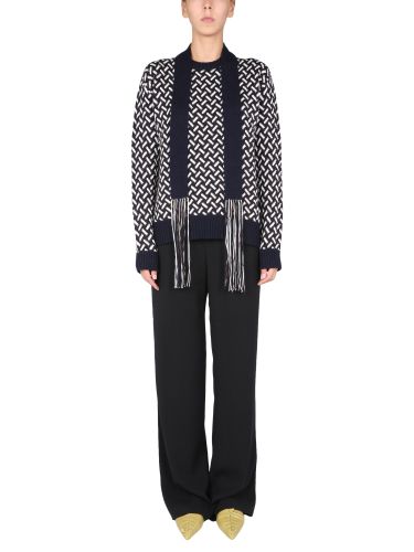 Jil sander jacquard sweater - jil sander - Modalova