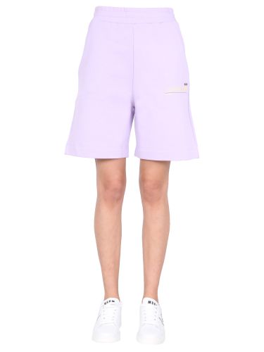 Msgm "fantastic green" bermuda - msgm - Modalova