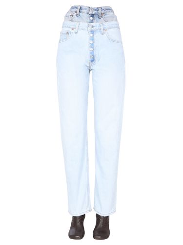 Off double waisted jeans - 1/off - Modalova