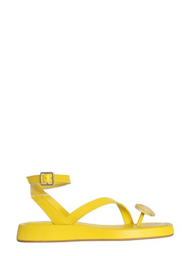 Rosie 18 gia/rhw leather sandals - gia borghini - Modalova