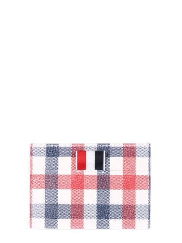 Thom browne card holder with logo - thom browne - Modalova