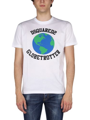Globetrotter" t-shirt with print - dsquared2 - Modalova