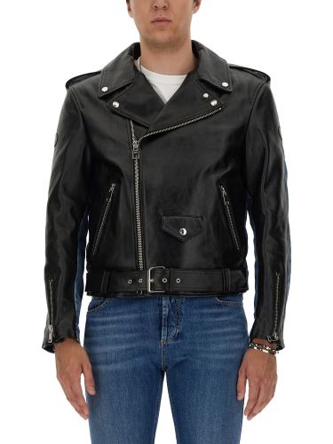 Combo biker jacket - alexander mcqueen - Modalova