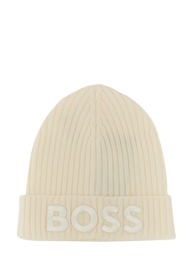 Boss virgin wool ribbed beanie - boss - Modalova