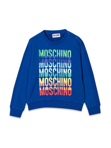 Moschino felpa in cotone con logo - moschino - Modalova