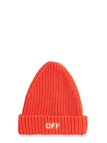 Off-white cappello beanie con logo - off-white - Modalova