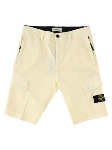 Cargo bermuda_regular tapered fit - stone island - Modalova