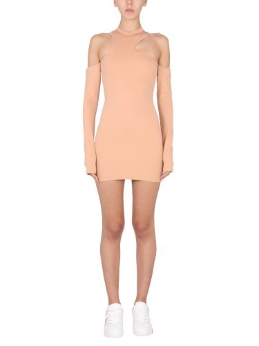 Off-white asymmetric mini dress - off-white - Modalova