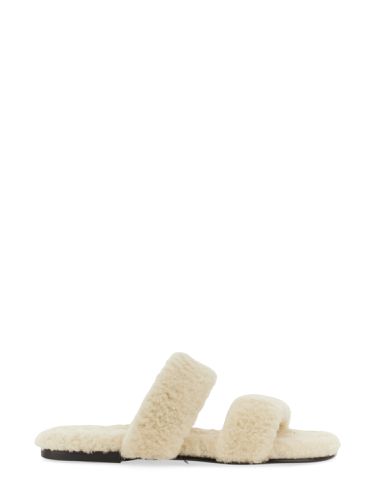 Saint laurent shearling sandal - saint laurent - Modalova