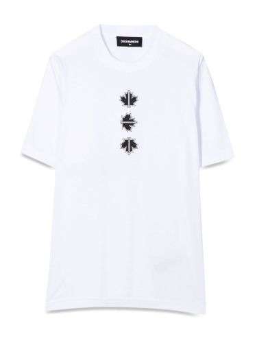 T-shirt logo on the back and front leaves - dsquared2 - Modalova