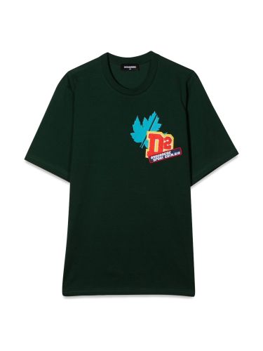 T-shirt with front applied patch - dsquared2 - Modalova