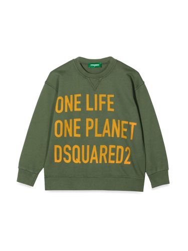 One life one planet sweatshirt - dsquared2 - Modalova
