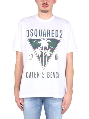 Dsquared2 t-shirt d2 caten's beach - dsquared2 - Modalova