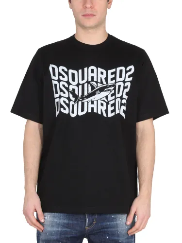 Dsquared2 logo print t-shirt - dsquared2 - Modalova