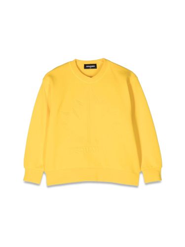 Slouchy fit crewneck sweatshirt - dsquared2 - Modalova