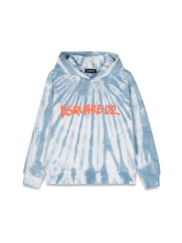 Dsquared2 slouch fit logo hoodie - dsquared2 - Modalova