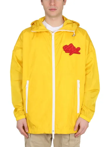 Dsquared jacket with logo patch - dsquared - Modalova