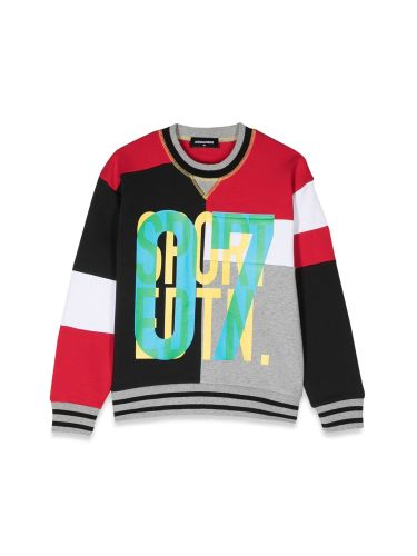 Slouch fit crewneck sweatshirt - dsquared2 - Modalova