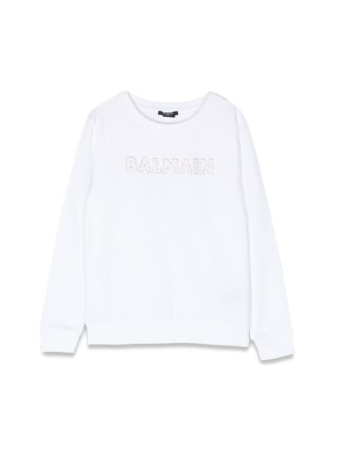 Balmain logo crewneck sweatshirt - balmain - Modalova