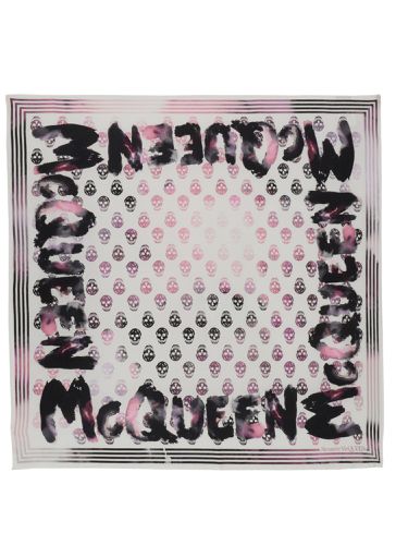 Watercolor graffiti scarf - alexander mcqueen - Modalova