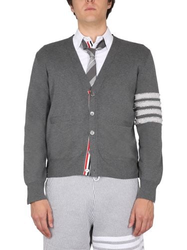 Thom browne 4 bar stripe cardigan - thom browne - Modalova