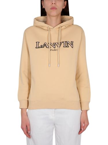 Sweatshirt with logo embroidery - lanvin - Modalova