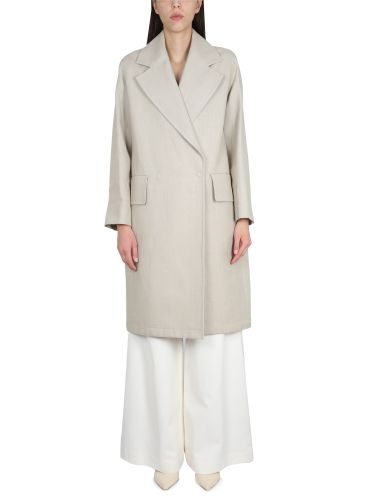 Max mara linen and jersey duster - max mara - Modalova