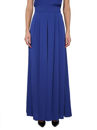 Max mara wide silk tuxedo pants - max mara - Modalova