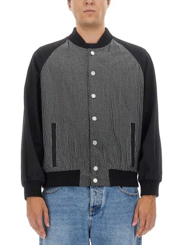 Balmain bomber jacket with logo - balmain - Modalova