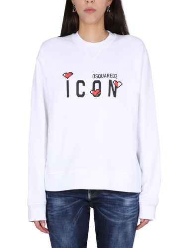 Dsquared icon game lover sweatshirt - dsquared - Modalova