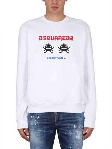 Dsquared sweatshirt with logo print - dsquared - Modalova