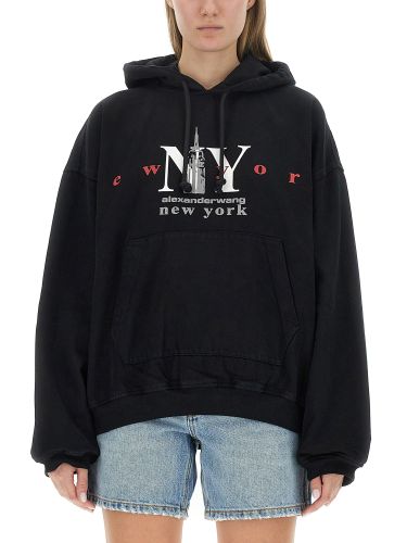Alexander wang sweatshirt with logo - alexander wang - Modalova