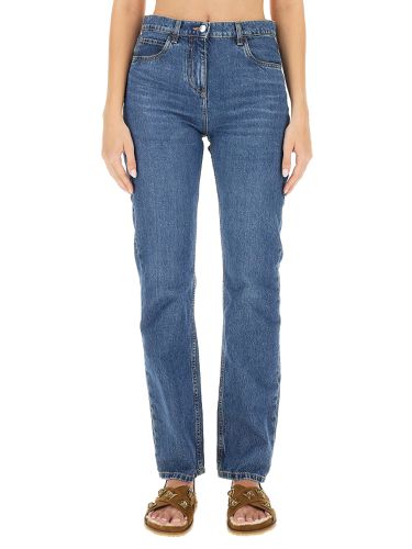 Etro jeans with logo embroidery - etro - Modalova