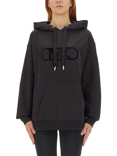 Flocked logo sweatshirt - michael by michael kors - Modalova