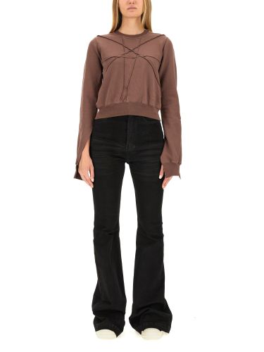 Cropped sweatshirt - rick owens drkshdw - Modalova