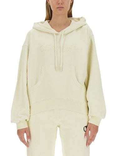 Off-white sweatshirt with logo - off-white - Modalova