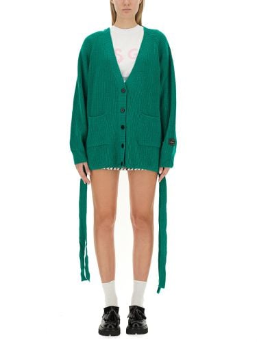 Msgm v-neck cardigan - msgm - Modalova