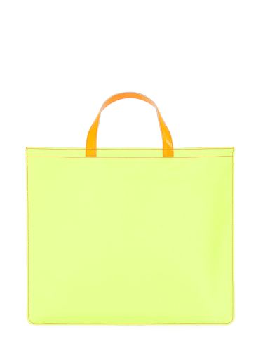 Super fluo leather tote bag - comme des garcons wallet - Modalova