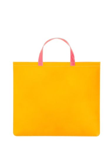 Super fluo leather tote bag - comme des garcons wallet - Modalova